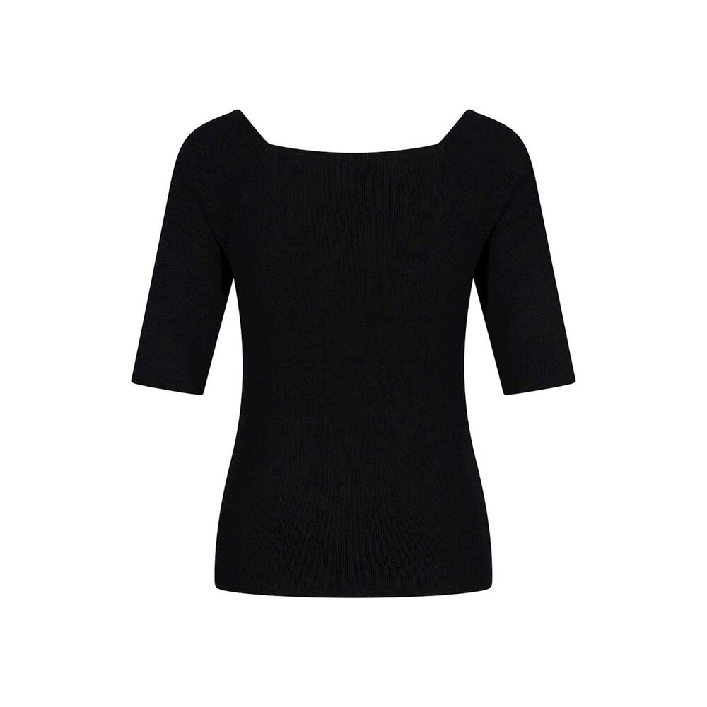 Zilch Zilch - bamboo top met vierkante hals - zwart Zilch Zilch - bamboo top met vierkante hals - zwart