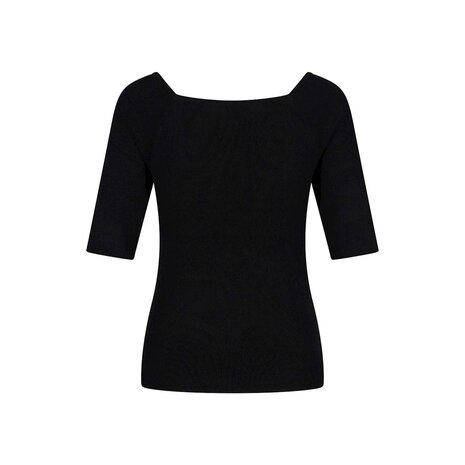 Zilch Zilch - bamboo top met vierkante hals - zwart Zilch Zilch - bamboo top met vierkante hals - zwart