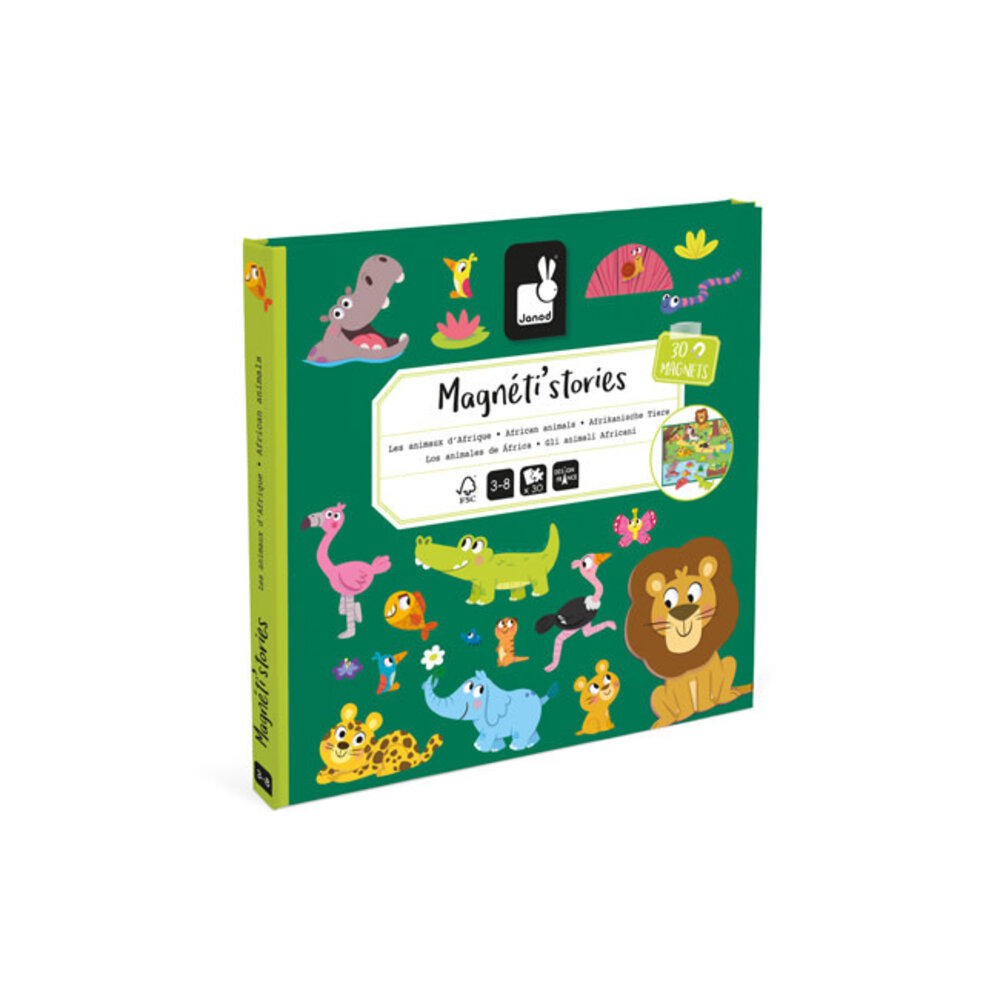 Janod Janod -  magneti stories - afrikaanse dieren