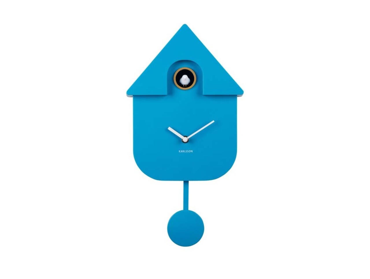 Karlsson Karlsson - wandklok - modern cuckoo - helderblauw Karlsson Karlsson - wandklok - modern cuckoo - helderblauw