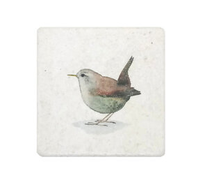 Ask a duck Ask a duck - tegel natuursteen - winterkoninkje Ask a duck Ask a duck - tegel natuursteen - winterkoninkje