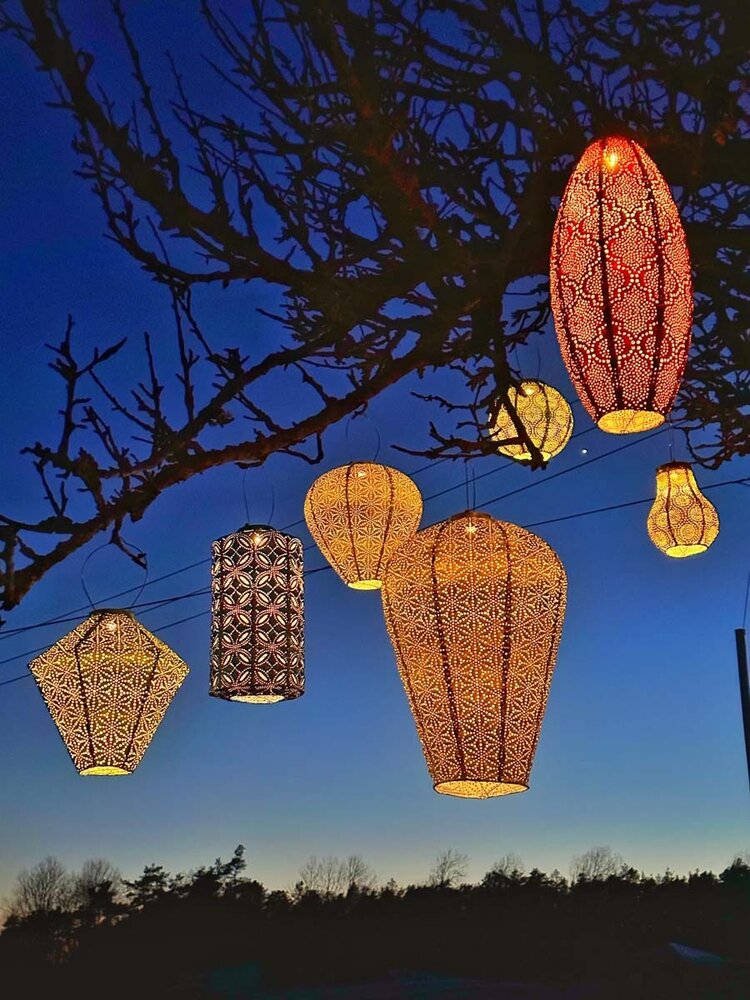 Lumiz Lumiz - solar lantaarn - balloon 20 - mandela - goudkleurig Lumiz Lumiz - solar lantaarn - balloon 20 - mandela - goudkleurig