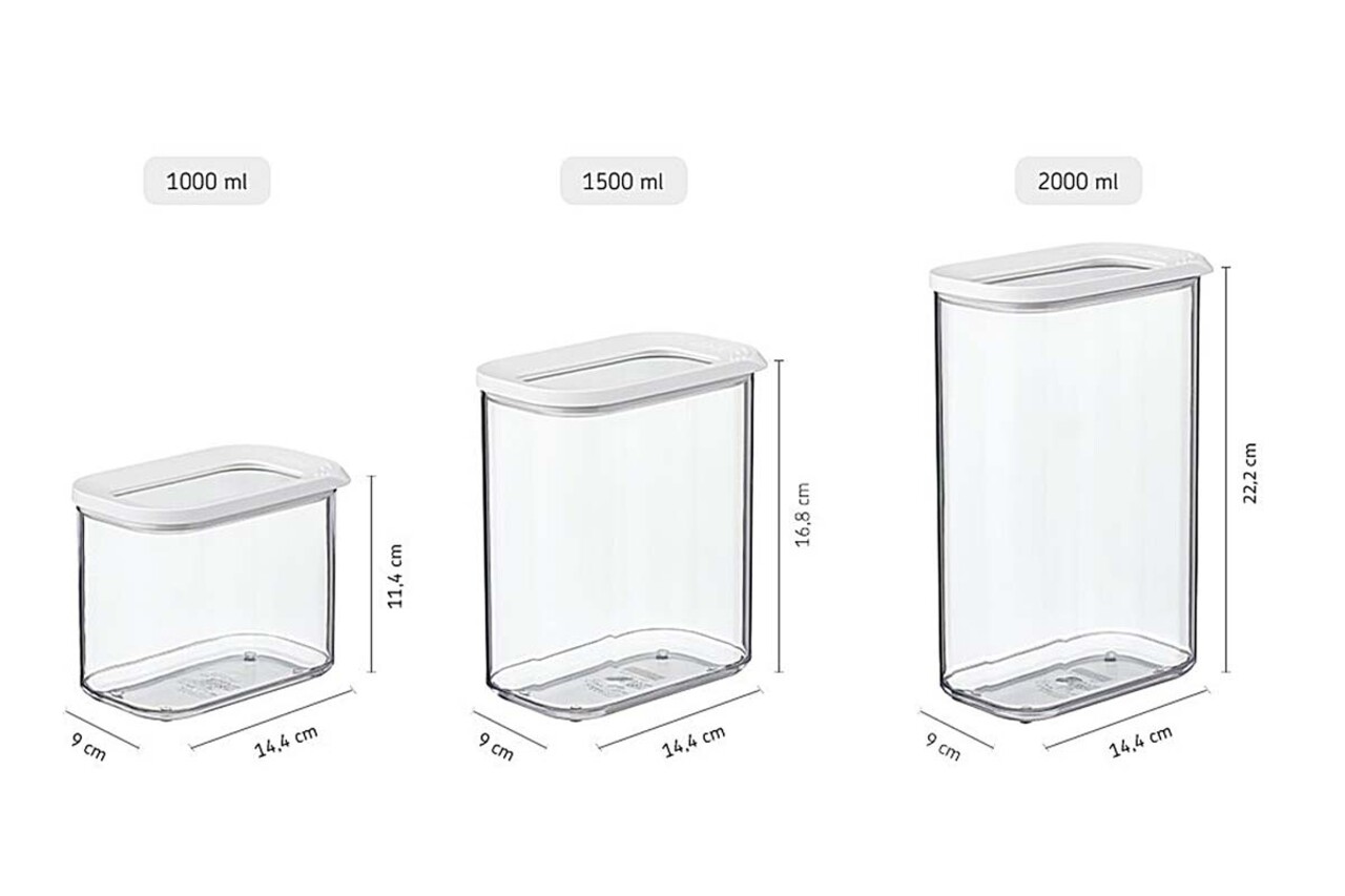 Mepal Mepal - bewaardoos modula 2000 ml - wit Mepal Mepal - bewaardoos modula 2000 ml - wit