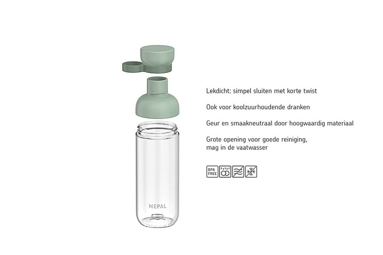 Mepal Mepal - waterfles vita 700 ml - zachtgroen
