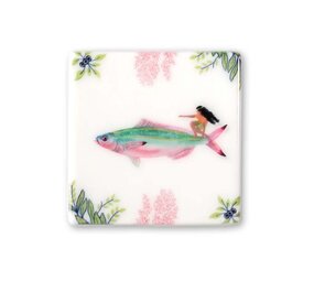 Storytiles Storytiles - tegel magneet - riding the waves (6x6 cm)