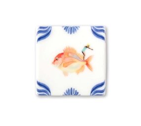 Storytiles Storytiles - tegel magneet - dive fearlessly (6x6 cm) Storytiles Storytiles - tegel magneet - dive fearlessly (6x6 cm)