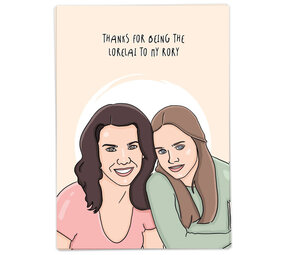 Kaart Blanche Kaart blanche - wenskaart - lorelai to my rory