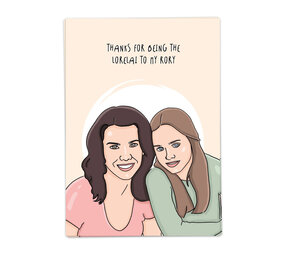 Kaart Blanche Kaart blanche - wenskaart - lorelai to my rory Kaart Blanche Kaart blanche - wenskaart - lorelai to my rory