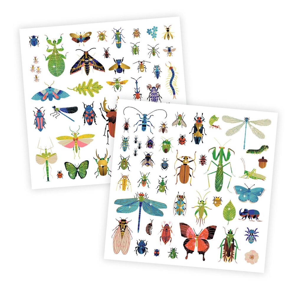 Djeco Djeco - stickers metallic - insecten Djeco Djeco - stickers metallic - insecten