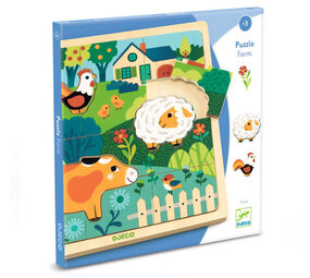 Djeco Djeco - houten puzzel - boerderij