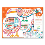 Djeco Djeco - magische kleurplaten - wilde families Djeco Djeco - magische kleurplaten - wilde families