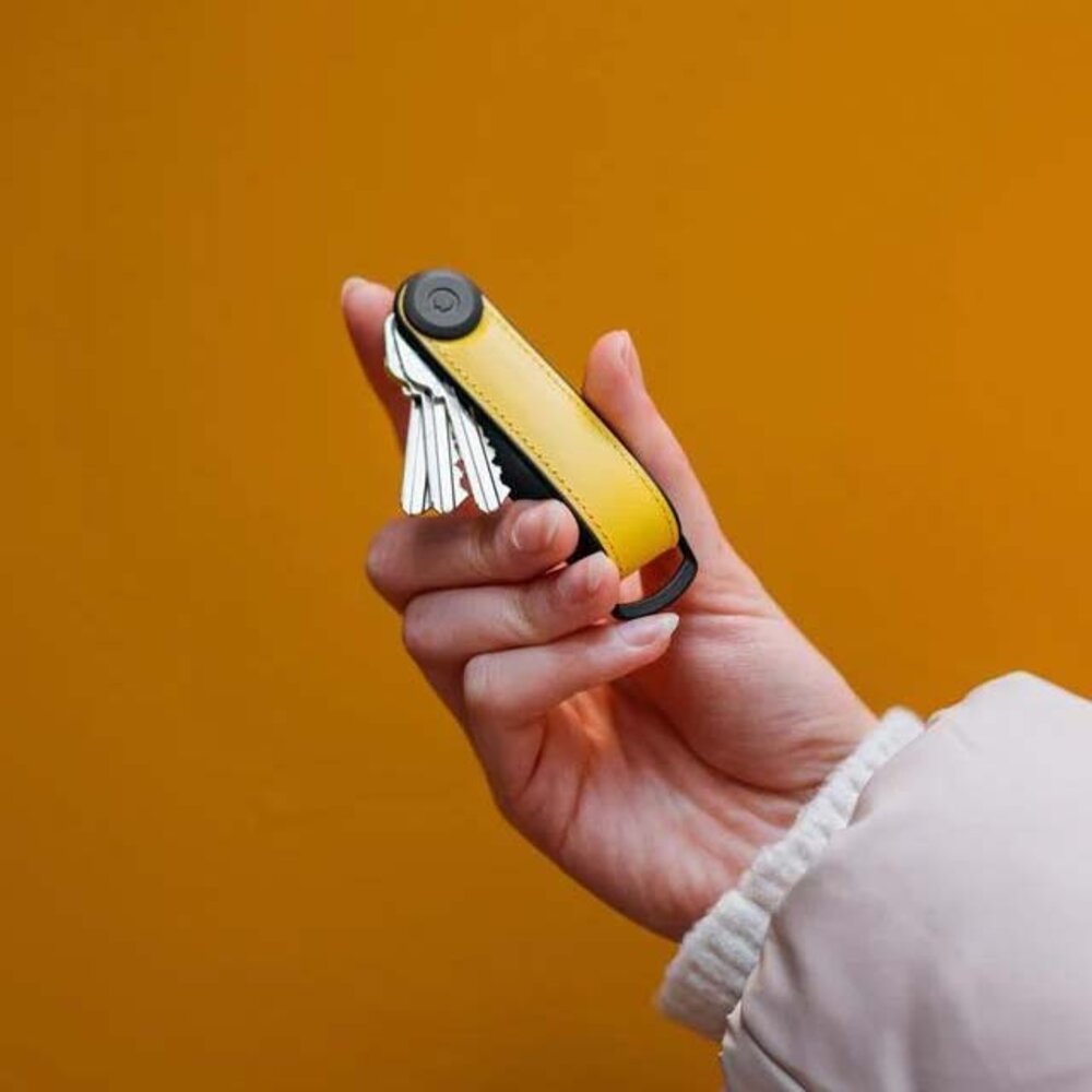 Orbitkey Orbitkey - key organizer - leer en TPU - solar geel Orbitkey Orbitkey - key organizer - leer en TPU - solar geel