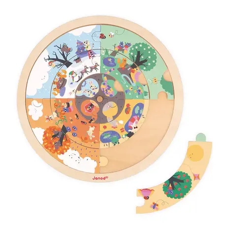 Janod Janod - ronde puzzel - de tuin Janod Janod - ronde puzzel - de tuin