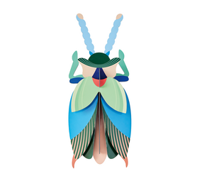 Studio Roof Studio Roof - muurdecoratie - emerald beetle