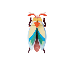 Studio Roof Studio Roof - muurdecoratie - lunar jewel beetle Studio Roof Studio Roof - muurdecoratie - lunar jewel beetle