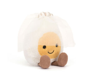 Jellycat Jellycat - amuseable knuffel - boiled egg bride Jellycat Jellycat - amuseable knuffel - boiled egg bride