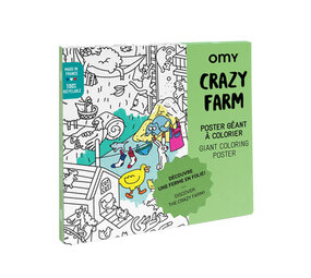 Omy Omy - grote kleurplaat - crazy farm