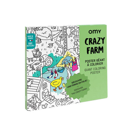 Omy Omy - coloring poster - gekke boerderij