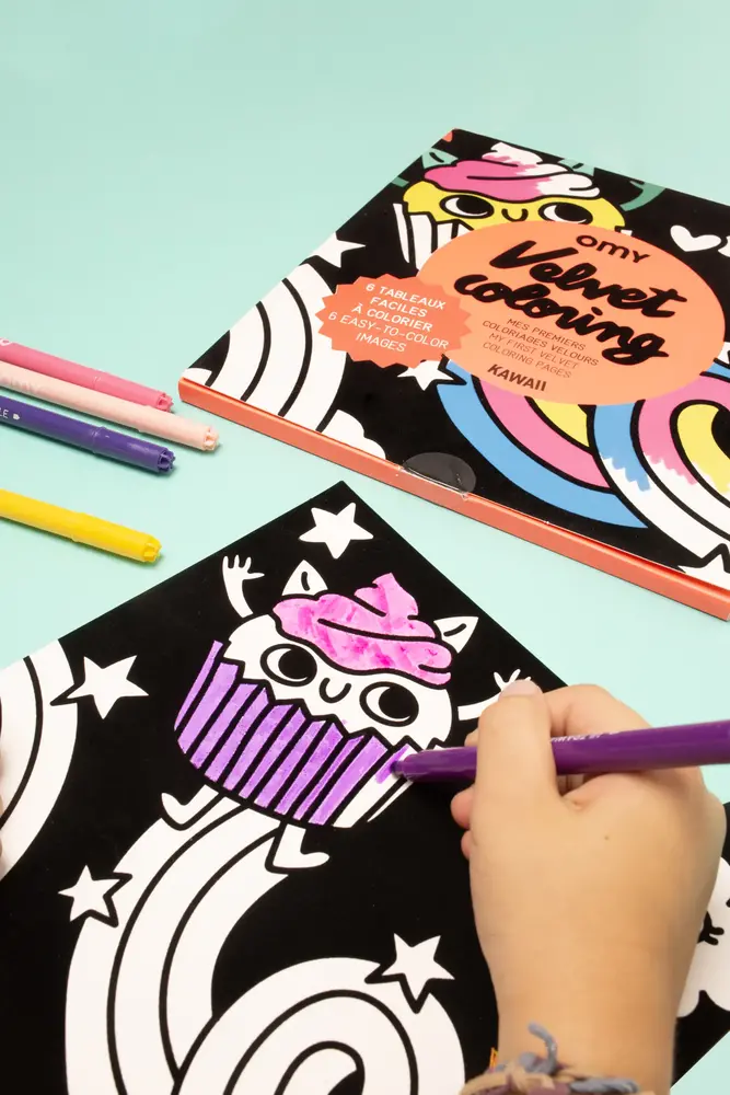 Omy Omy - velvet coloring - kawaii Omy Omy - velvet coloring - kawaii
