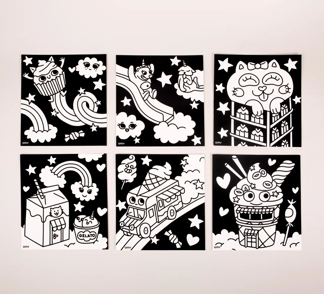 Omy Omy - velvet coloring - kawaii Omy Omy - velvet coloring - kawaii