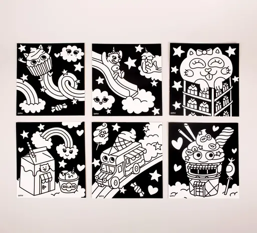 Omy Omy - velvet coloring - kawaii Omy Omy - velvet coloring - kawaii