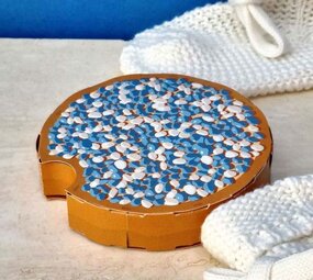 Piet Design Piet design - vouwkaart - beschuit met blauwe muisjes