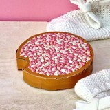 Piet Design Piet design - vouwkaart - beschuit met roze muisjes