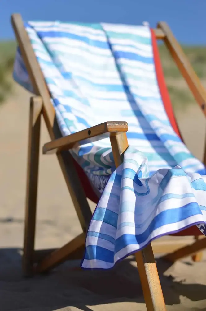 SooBluu SooBluu - reishanddoek (160 x 100 cm) - calm gestreept SooBluu SooBluu - reishanddoek (160 x 100 cm) - calm gestreept