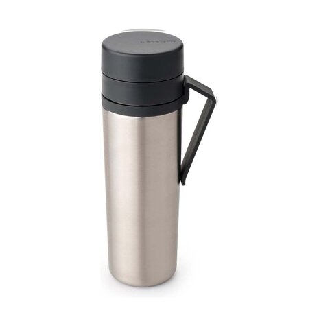 Brabantia Brabantia - make & take thermosfles (500 ml) - donkergrijs Brabantia Brabantia - make & take thermosfles (500 ml) - donkergrijs