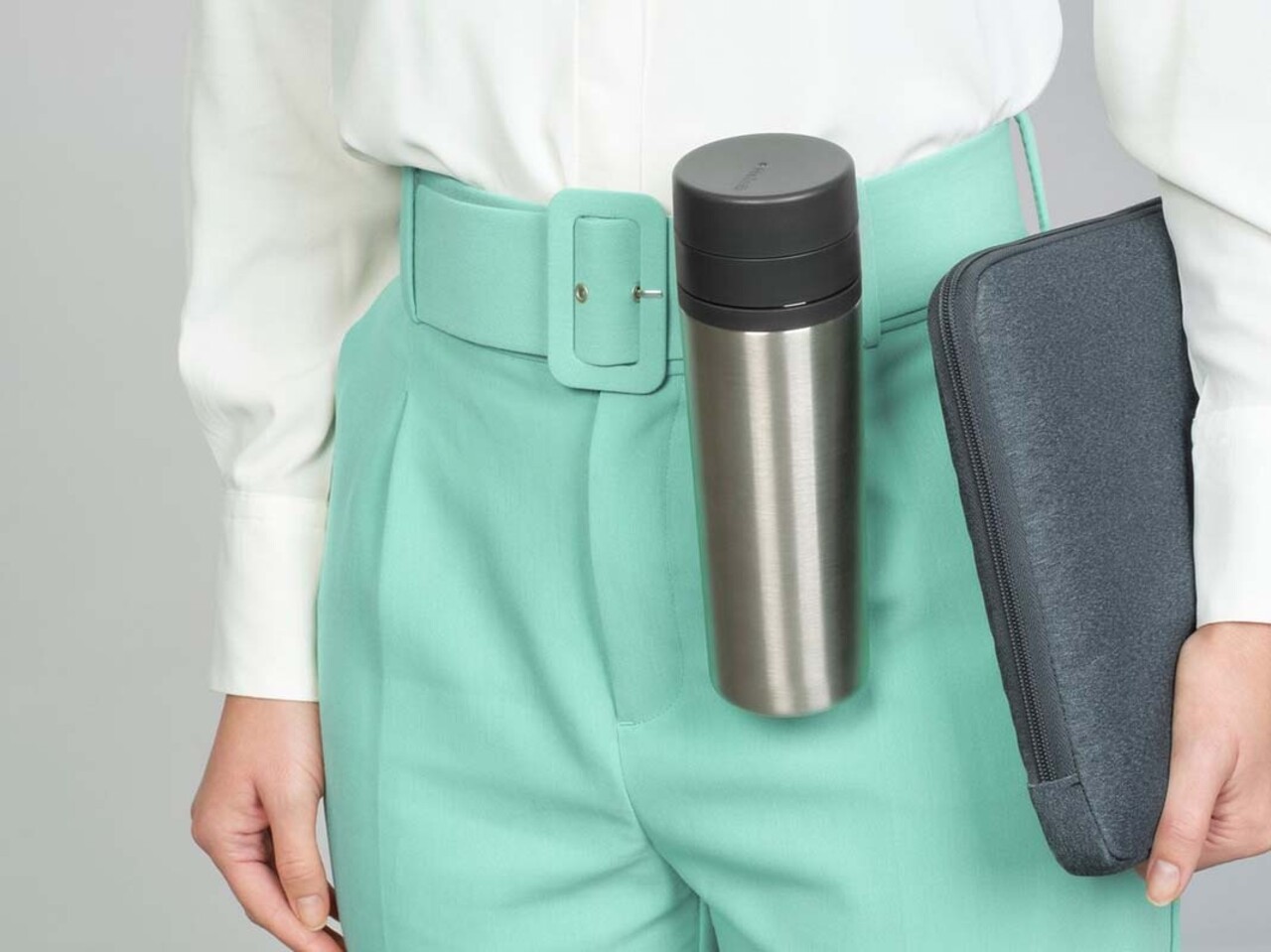 Brabantia Brabantia - make & take thermosfles (500 ml) - donkergrijs Brabantia Brabantia - make & take thermosfles (500 ml) - donkergrijs