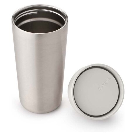 Brabantia Brabantia - make & take thermoesbeker (360 ml) - lichtgrijs Brabantia Brabantia - make & take thermoesbeker (360 ml) - lichtgrijs