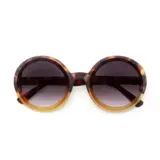 Okkia Okkia - zonnebril Monica - rond - havana yellow