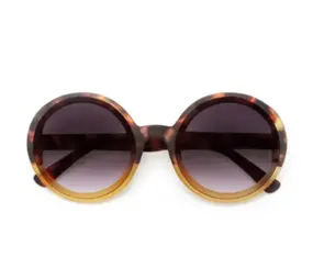 Okkia Okkia - zonnebril Monica - rond - havana yellow