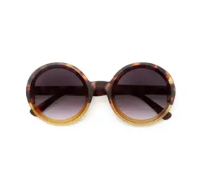 Okkia Okkia - zonnebril Monica - rond - havana yellow Okkia Okkia - zonnebril Monica - rond - havana yellow