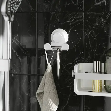 Umbra Umbra - flex adhesive lock dubbele haak - wit Umbra Umbra - flex adhesive lock dubbele haak - wit