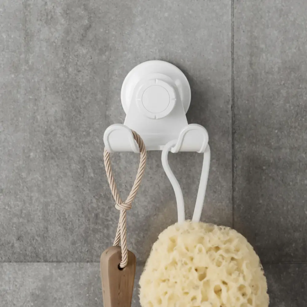 Umbra Umbra - flex adhesive lock dubbele haak - wit Umbra Umbra - flex adhesive lock dubbele haak - wit