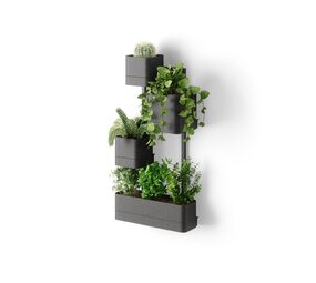 Umbra Umbra - cubiko muurplantenbak - zwart Umbra Umbra - cubiko muurplantenbak - zwart