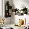 Umbra Umbra - cubiko muurplantenbak - zwart Umbra Umbra - cubiko muurplantenbak - zwart