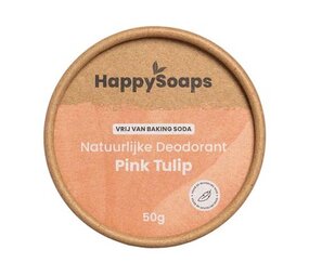 HappySoaps Happysoaps - natuurlijke deodorant - pink tulip HappySoaps Happysoaps - natuurlijke deodorant - pink tulip