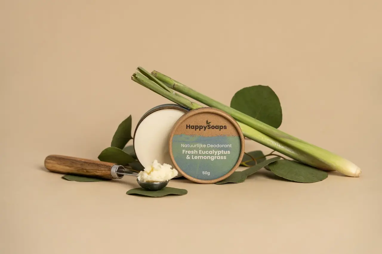 HappySoaps Happysoaps - natuurlijke deodorant - fresh eucalyptus HappySoaps Happysoaps - natuurlijke deodorant - fresh eucalyptus
