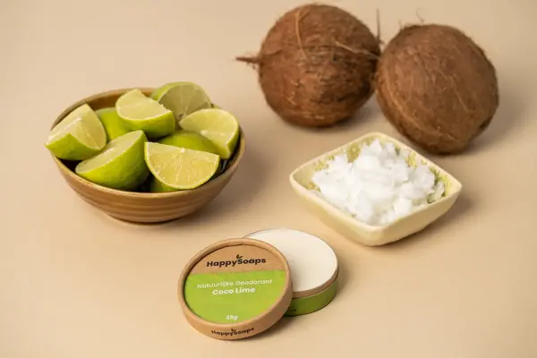 HappySoaps Happysoaps - natuurlijke deodorant - kokos en limoen