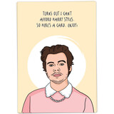 Kaart Blanche Kaart blanche - wenskaart - can't afford harry styles