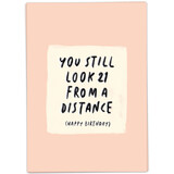Kaart Blanche Kaart blanche - wenskaart - 21 from a distance
