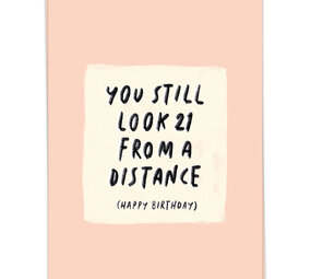 Kaart Blanche Kaart blanche - wenskaart - 21 from a distance Kaart Blanche Kaart blanche - wenskaart - 21 from a distance