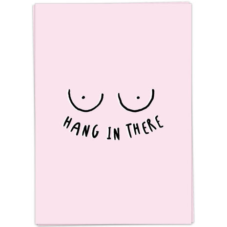 Kaart Blanche Kaart blanche - wenskaart - hang in there