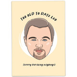 Kaart Blanche Kaart blanche - wenskaart - too old to date leo