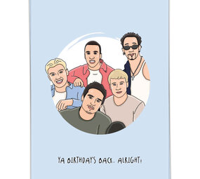 Kaart Blanche Kaart blanche - wenskaart - ya birthday's back Kaart Blanche Kaart blanche - wenskaart - ya birthday's back
