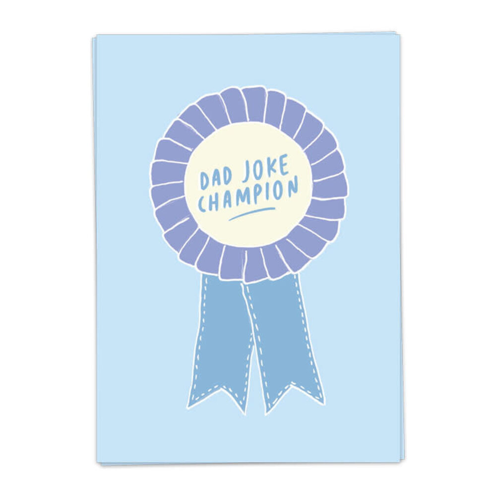 Kaart Blanche Kaart blanche - wenskaart - dad joke champion Kaart Blanche Kaart blanche - wenskaart - dad joke champion