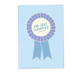 Kaart Blanche Kaart blanche - wenskaart - dad joke champion Kaart Blanche Kaart blanche - wenskaart - dad joke champion