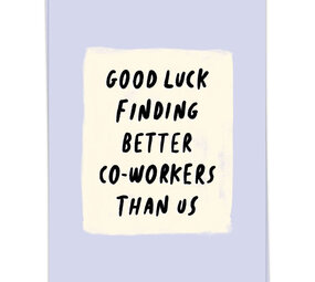 Kaart Blanche Kaart blanche - wenskaart - better co-workers
